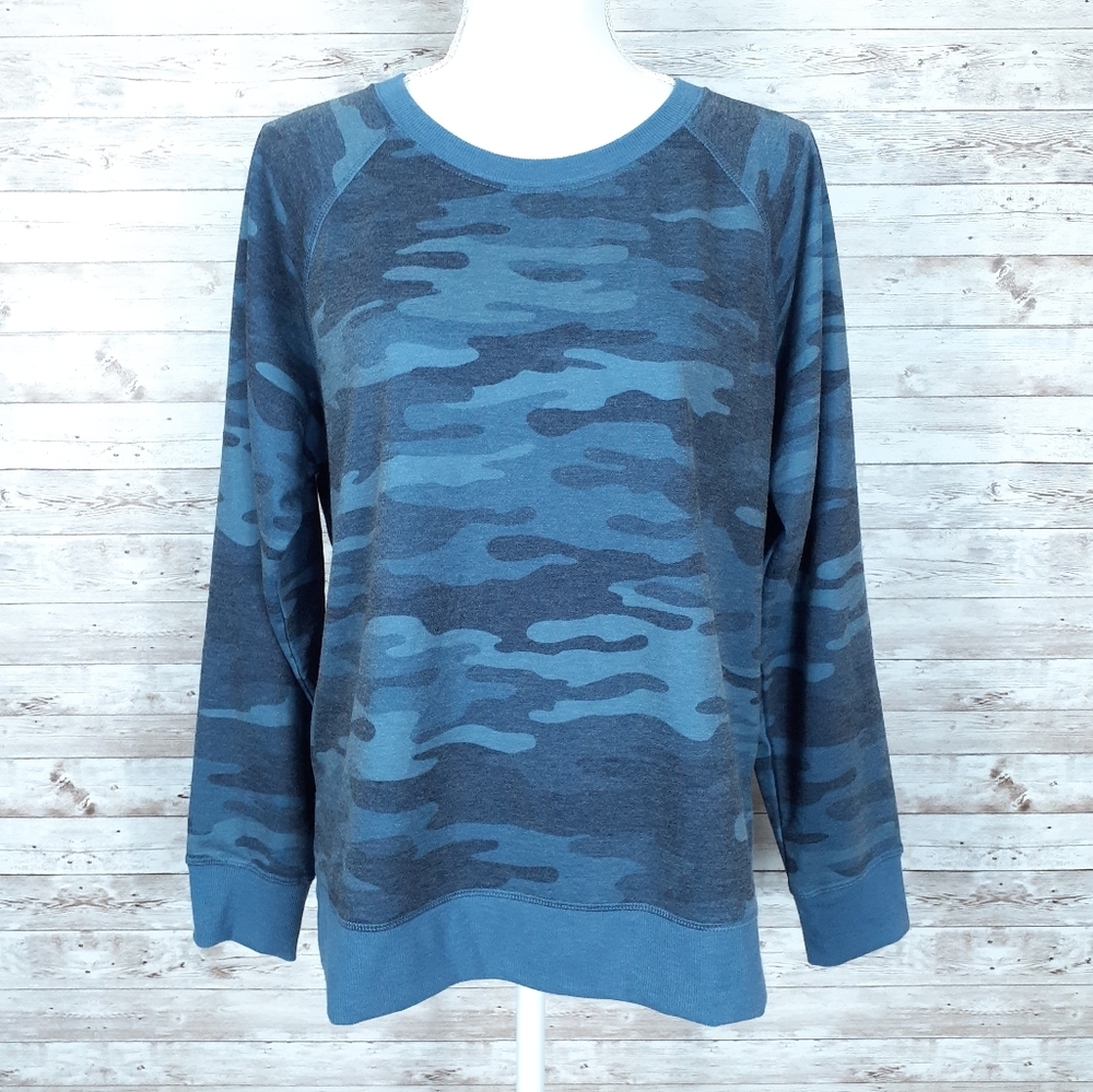 Style & Co. Blue Camo Sweatshirt